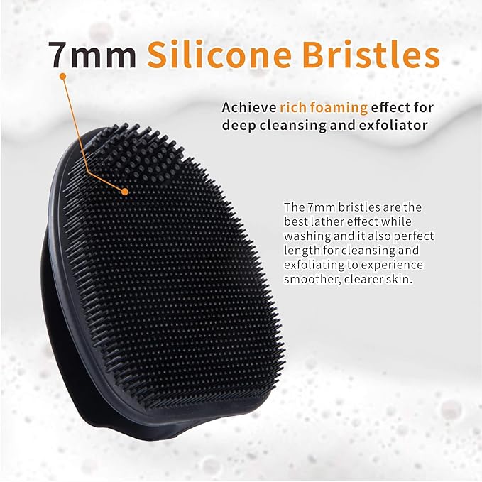 Silicone Face Scrubber,Soft Face Cleansing Brush,Face Pore Blackhead Remover Exfoliator for Face Nose Deep Cleansing Massage Makeup Removal for All Kinds of Skin Care Men Women