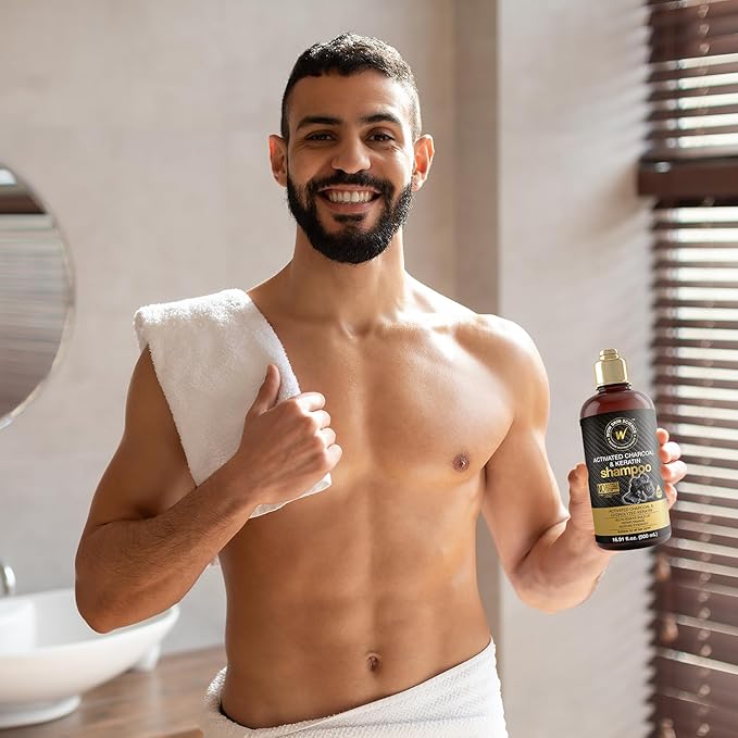 WOW Skin Science Activated Charcoal & Keratin Shampoo 16.9 oz