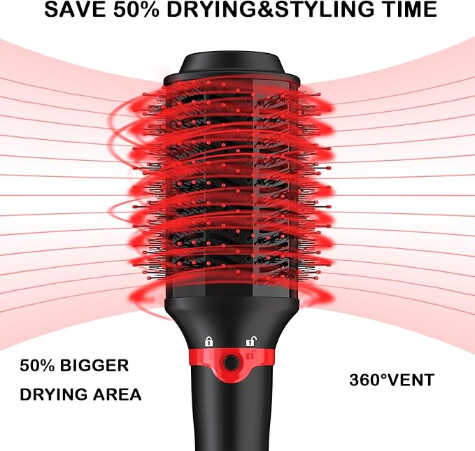 Hair Dryer Brush, Hair Brush Blow Dryer and Volumizer, One-Step Hot Air Brush for Drying, Straightening, Volumizing