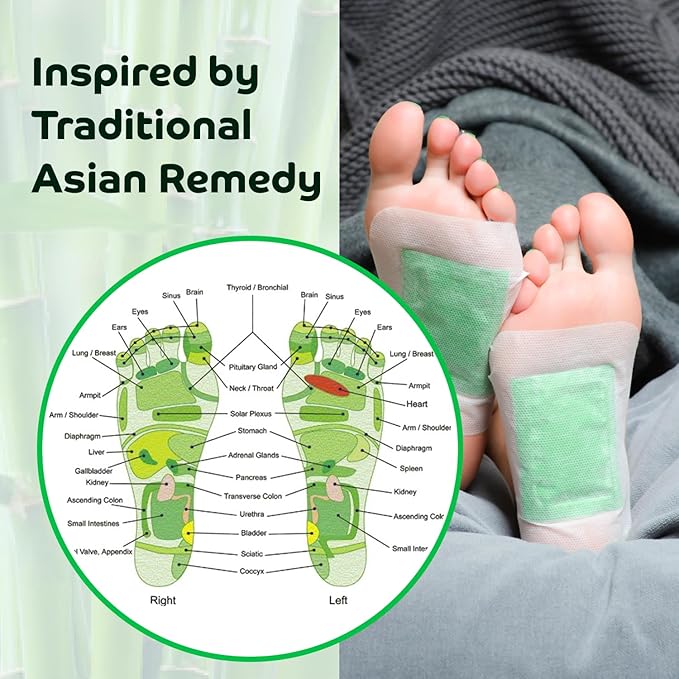 Bandoo Foot Pads | Original | Rana Pads | Premium Natural Bamboo Vinegar Foot Care Pads | Japanese Foot Pads | 30 Pads