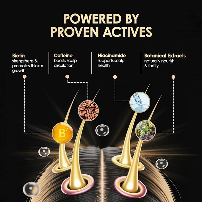 ThickTails Root Stimulating Leave-In Hair Serum – 3.4 fl.oz | Strengthens, Nourishes & Revitalises for Fuller-Looking Hair | Caffeine, Biotin & Peptides | Reduce Breakage & Thinning