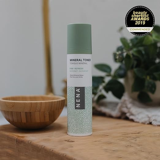 NENA Skincare Mineral Toner - Hydrating Toner for Face with Sodium Hyaluronate and Aloe Vera - Refines Pores, Balances and Plumps Skin - 4 oz