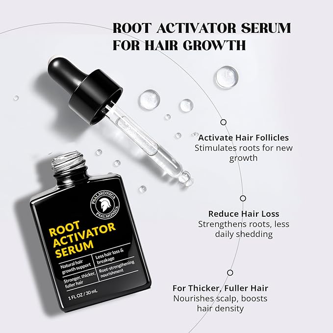 Root Activator Shampoo for Men - Hair Growth Shampoo Serum (11.1 Fl Oz (Pack of 1))