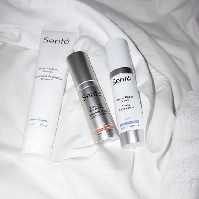 Sente Daily Soothing Facial Cleanser For Dry and Sensitive Skin - Gently Removes Oil, Impurities and Makeup - with Vitamin E - 5.5 Fl Oz