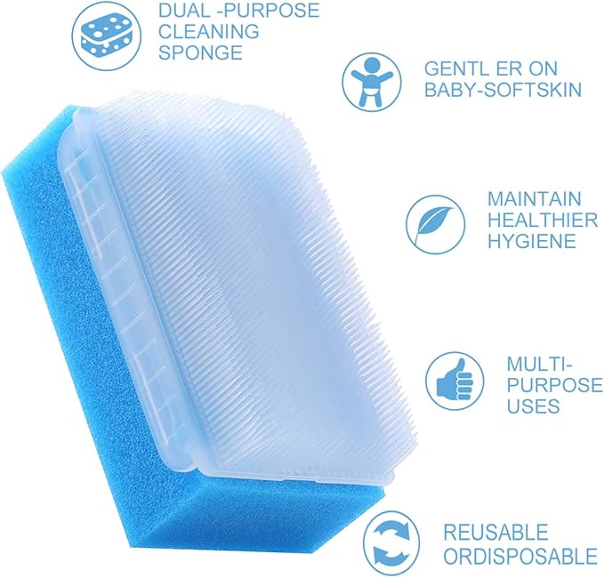 Sensory Brush(6 Pack), Reusable Baby Bath Scrubber, Birthday Gift for Kids Men Father Mother Wife Family