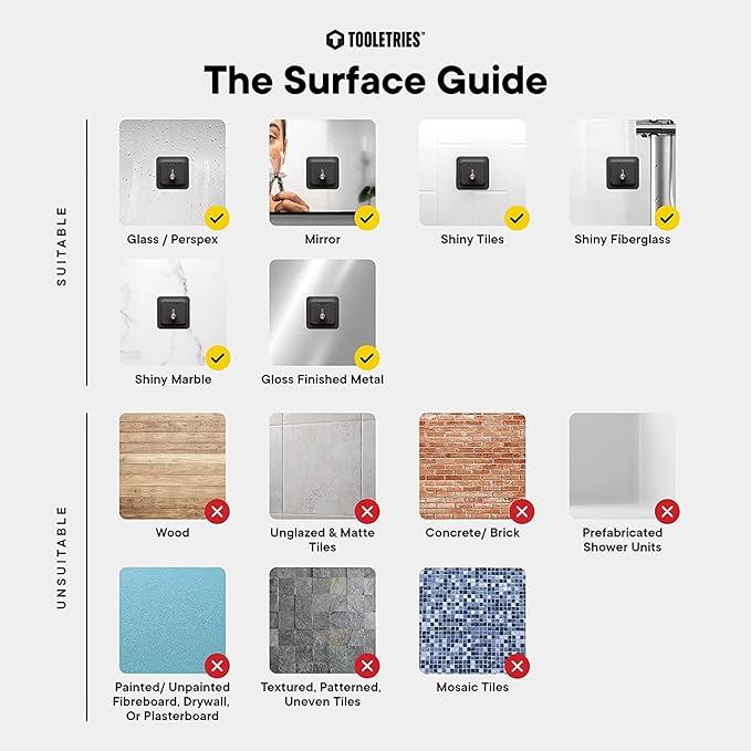 TOOLETRIES Silicone Back Scrubber with Hook - Exfoliating Shower Brush, Back Washer for Men, Durable Back Brush with Long Handle - Long Lasting Bath & Shower Accessories - Charcoal