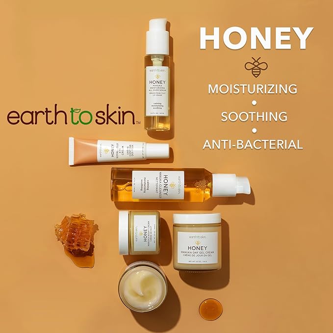 Earth To Skin Honey Manuka Face Cleanser for Sensitive Skin – Hydrating Daily Face Wash with Glycerin (5 Fl Oz (Pack of 1))