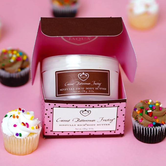 Jaqua Body Butter Lotion - Coconut Buttercream Frosting Fragrance with Shea Butter