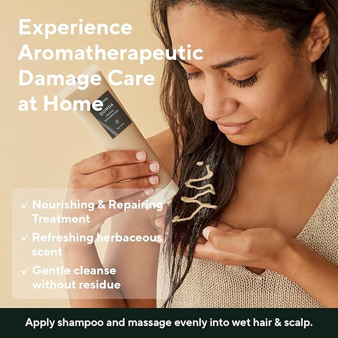 AROMATICA Quinoa Protein Hair Treatment, Silicone-free, Sulfate-free/Nourishes, Moisturizes, and Adds Shine (5.41oz / 160ml)