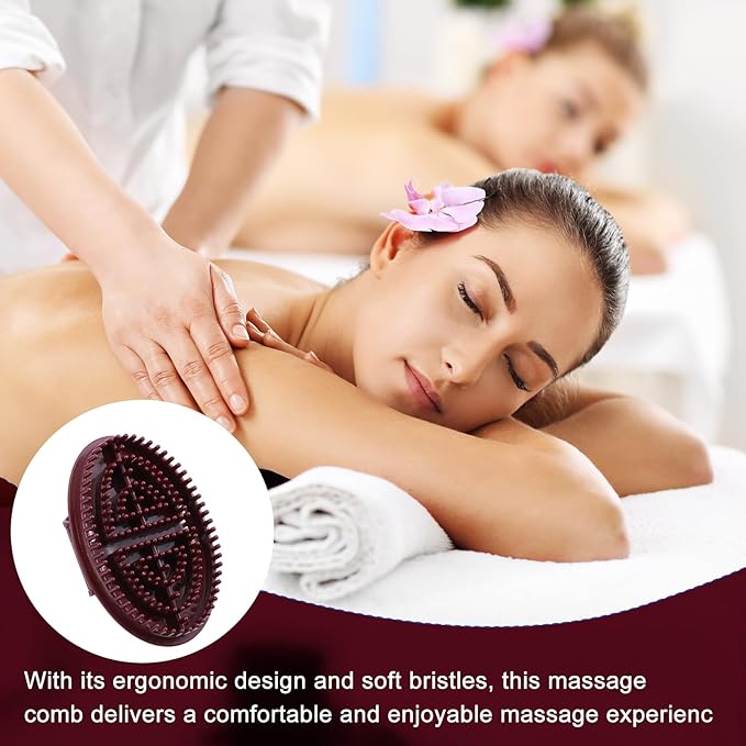 2 Pcs Meridian Massage Brush Full Body SPA Relaxation Massager Brush Acupressure Meridian Scalp Massage Full Body Relaxation Comb Beauty Salon Professional MeridianBrush for Massager Relaxations