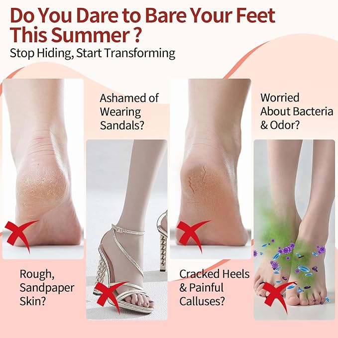 Electric Foot Callus Remover, Rechargeable Electric Callus Remover for Feet with 3 Speed, 9 in 1 Pedicure Kit with Nano-Glass, Waterproof Professional Foot File for Dead, Hard, Cracked Skin(Pink)