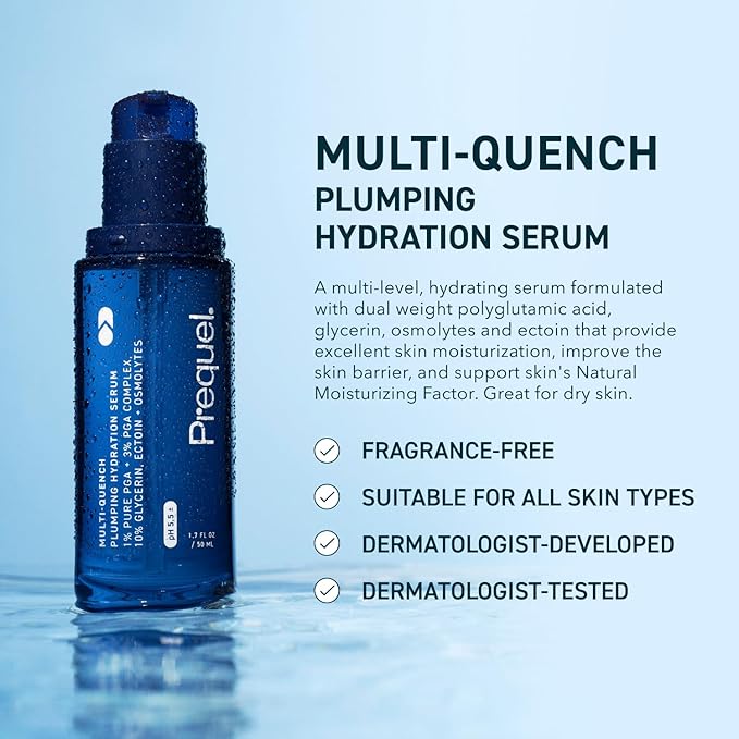 Prequel Skin Radiance & Hydration Duo: Lucent-C Vitamin C Serum and Multi-Quench Plumping Hydration Serum