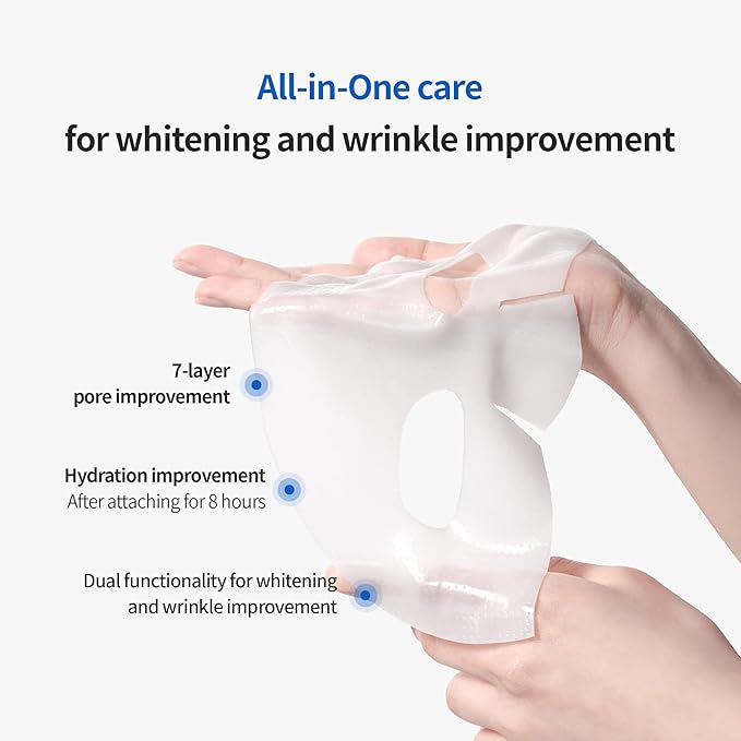 BENTON Hydrogel Collagen Face Mask Overnight Hydrolyzed Cooling All in One Care – Pore Minimizer Hydrating Brightening Anti-Aging Firming Improves Skin Texture Korean Skin Care for sensitive 27gX4EA