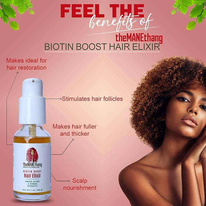 Biotin Boost Oil - Hair Oil for Dry Damaged Hair. Strengthens weak limp hair!