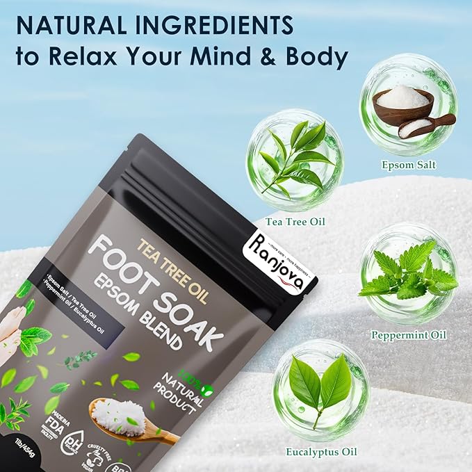 Foot Spa Electric Rotary Massage, Tea Tree Oil Foot Soak with Epsom Salt, Collpaisble Foot Spa Bath Massager with Heat, Bubble, Temp Control, 24 Motorized Shiatsu Massage Balls and Foot File