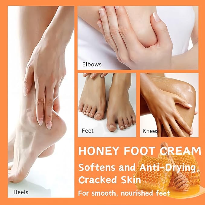 2pcs Cracked Heel Stick Balm, Manuka Honey Heel Stick For Cracked Feet, Foot Cream For Calluses and Dry Feet, Cracked Foot, Manuka Honey Hand Cream