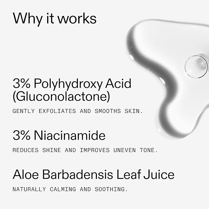 The Inkey List PHA Toner 100ml, Locks in Moisture, Improves Skin Texture, Fragrance Free, Suitable for All Skin Types