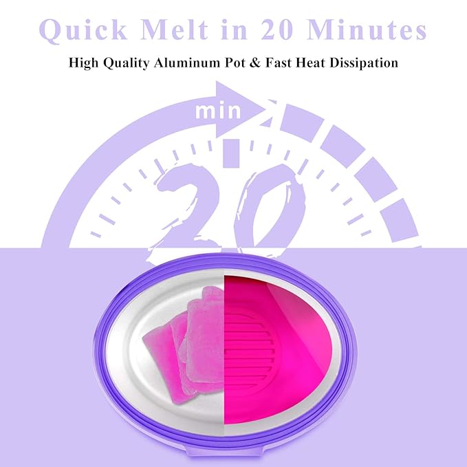 Paraffin Wax Machine for Hand and Feet - Ejiubas Paraffin Bath,Quick Heating,Large Capacity,includes 2.2 lb Paraffin Wax 200 Glove Liners 2 Thermal Mitts Booties for Arthritis and Deep Skin Moisturize