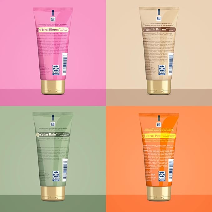 Gold Bond Scented Hand Creams, Everyday Hand Cream to Hydrate the Skin, Assorted Scents, 3 oz, 4 pk