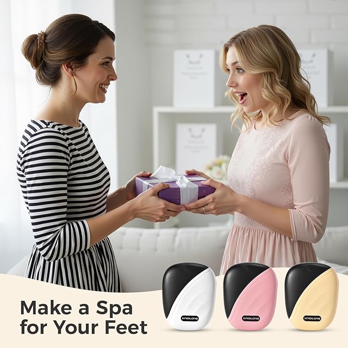 Foot Callus Remover｜Patented 3D Roller + 2-Speed丨 LED｜30,000 RPM High-Frequency Exfoliation｜Portable for Home & Travel｜Stylish Foot Care for Men & Women (Yellow)