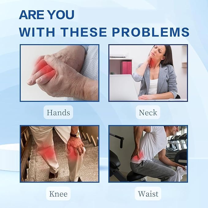 2 Bottles Bee Venom Joint Cream, Naturaly Soothing Balm for Knee, Neck, Back & Hands