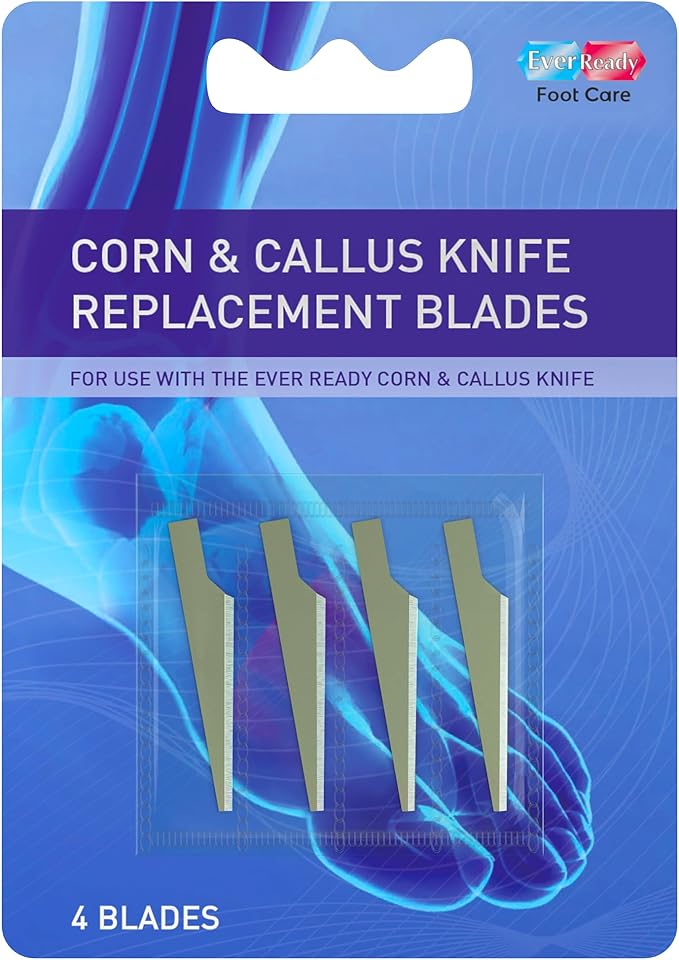 Ever Ready Corn & Callus Trimmer - Instant Relief from Corns & Calluses | Removes Dry, Hard & Cracked Skin | Home Pedicure Treatment for Footcare