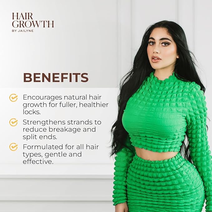 Hair Growth Magic Drop Serum by Jailyne Ojeda – Fast-Absorbing, Scalp Revitalizing Formula – Promotes Thicker, Healthier Hair with Botanical Extracts & Keratin – Made in USA