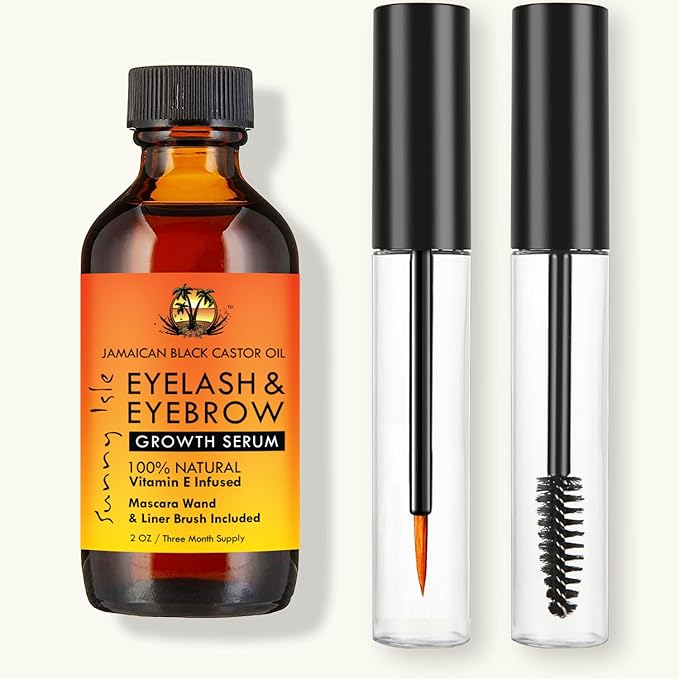Sunny Isle Jamaican Black Castor Oil Eyelash & Eyebrow Growth Serum 2oz