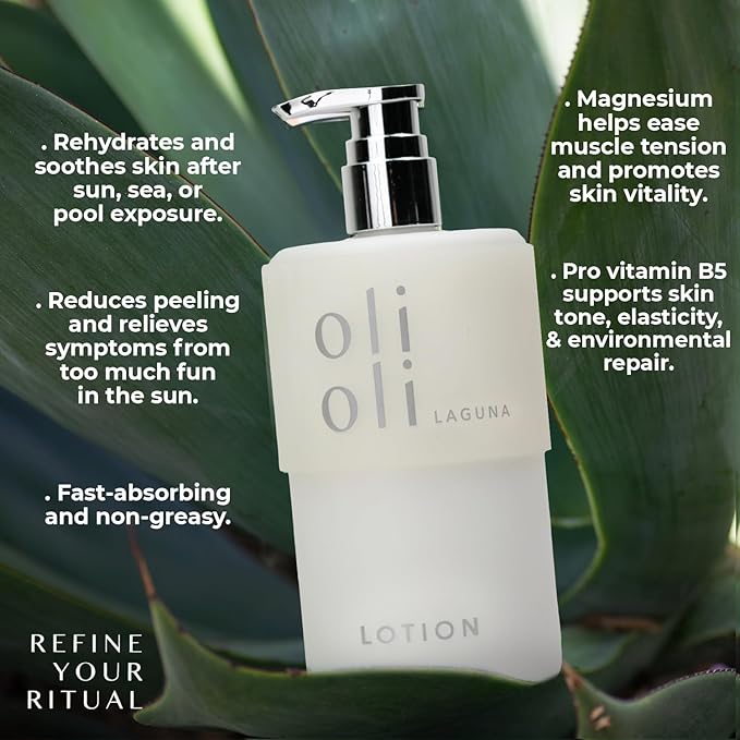 OLIOLI Replenishing Body Lotion 15.2oz | Moisturizing Body Lotion with Aloe Vera, Coconut Oil, Shea Butter & Vitamin E | Hydrating for Sun, Sea & Pool Recovery