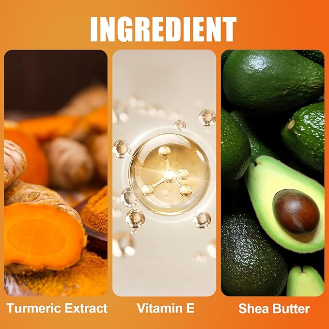 2 Pcs Turmeric Hand & Foot Care Stick，Turmeric Foot Cream，Moisturizing Softening Hand and Foot Cream Stick for Hands, Elbows, Knees, and Feet，Suitable for all people，1.411 OZ Each