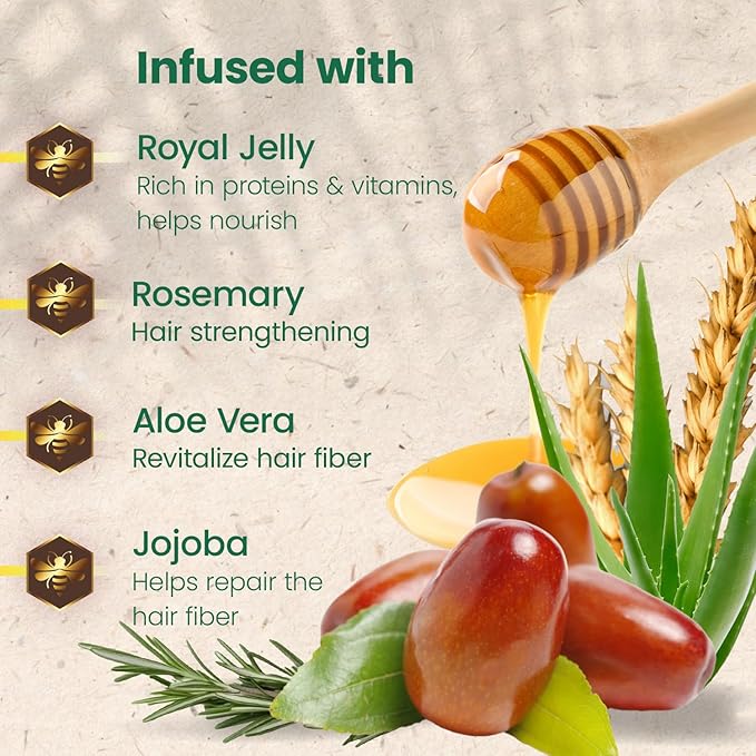 Tío Nacho Mexican Herbs Anti-Hair Loss Shampoo and Conditioner Set with Royal Jelly and Rosemary Extract, Strengthening and Nourishing Routine for Hair Loss, Ideal for Men and Women, 14 fl oz Each