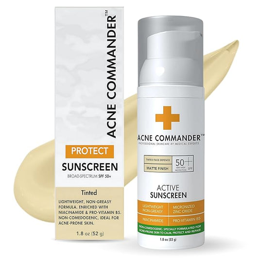 Breakout-Free Mineral SPF 50 Face Sunscreen – Zinc Oxide, Non-Comedogenic Broad-Spectrum UVA/UVB Protection for Sensitive & Acne-Prone Skin | Lightweight, Hydrating, Matte Finish & Water-Resistant 52G