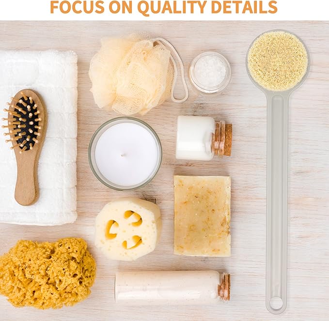 Shower Brush with Soft Bristles, Long Handled Back Bcrubber for Shower,Body Exfoliator for Bath or Dry Brushing, for Men Women Elderly