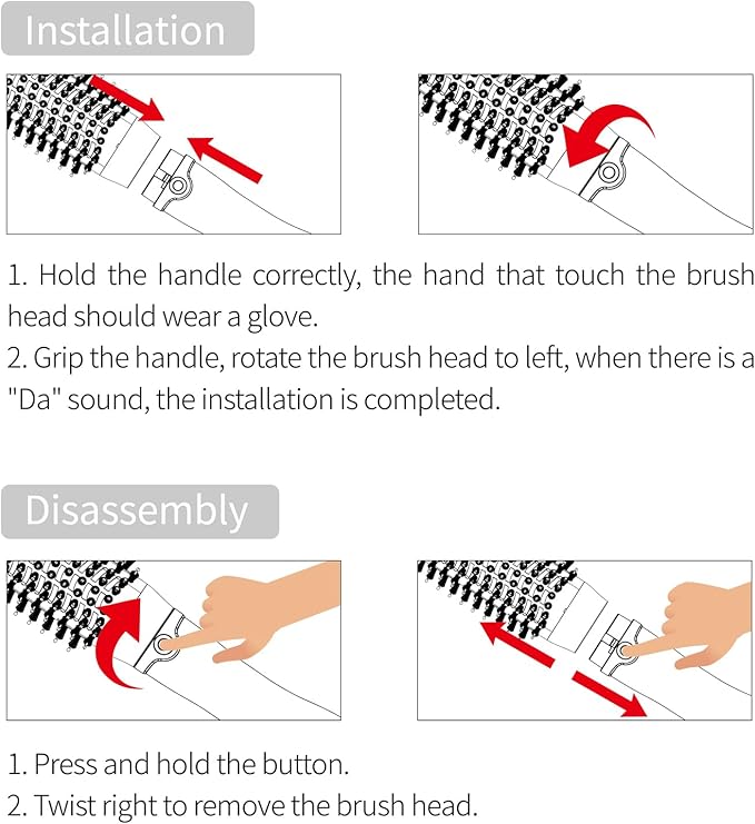 Hair Dryer Brush, Hair Brush Blow Dryer and Volumizer, One-Step Hot Air Brush for Drying, Straightening, Volumizing