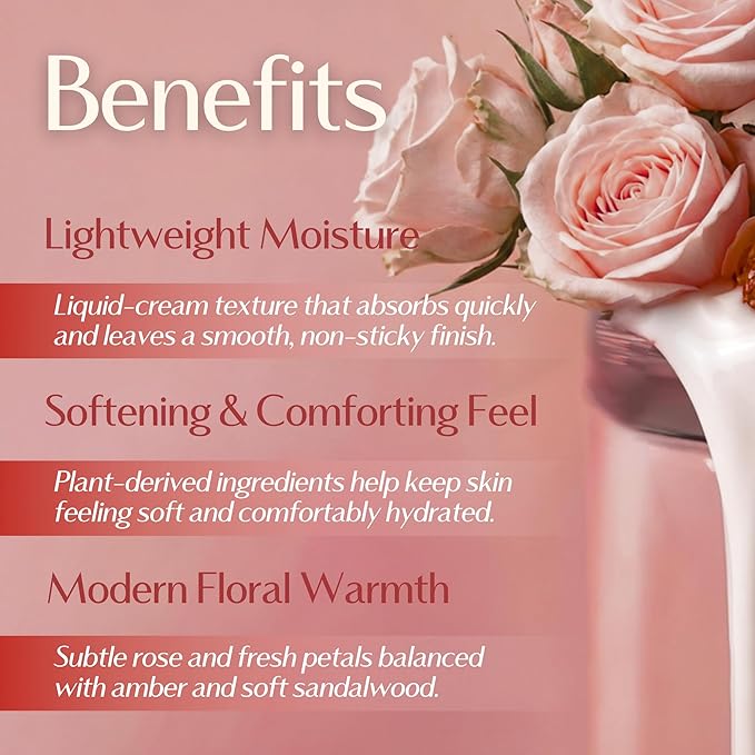 Hersteller Nearby Still A Rose Vegan Body Lotion 10.1 fl oz - Zero-Irritation Eco-Ceramide Formula with 100% Recyclable Packaging, Non-Sticky Moisturizing