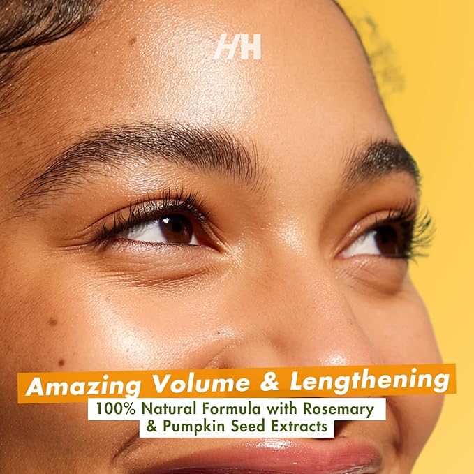 Handmade Heroes 100% Natural Eyelash Serum - Rosemary and Pumpkin Seed Oil for Fuller and Longer Looking Eyelashes, Lash Enhancing Serum for Natural Lashes, Extensions & Eyebrows