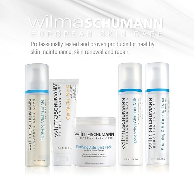 WILMA SCHUMANN Purifying Face Cleanser Gel, Daily Face Wash, Facial Cleanser for Acne, 7 oz