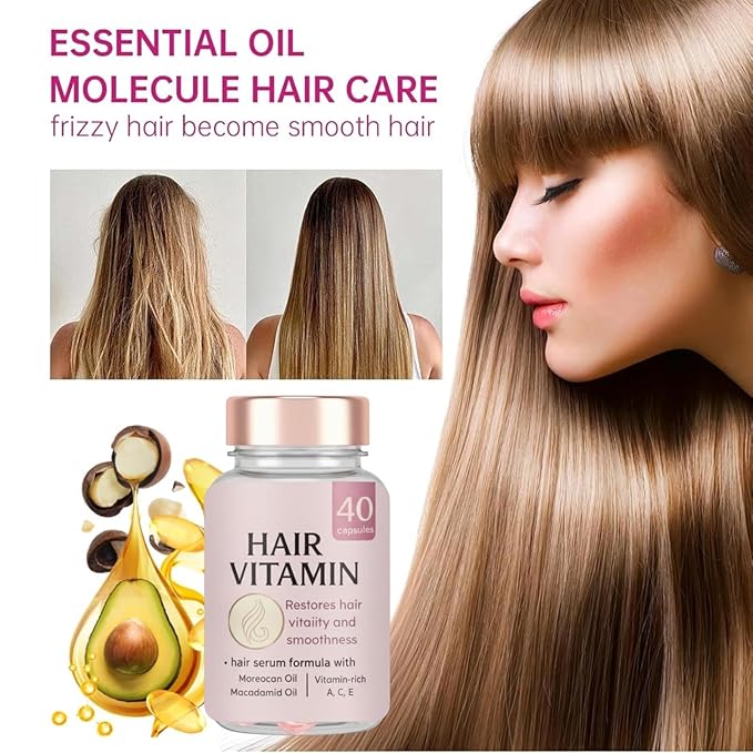 Onion & Biotin Shampoo Set – Rosemary Strengthening Shampoo + Conditioner + Leave-in Hair Vitamin Capsules, Hydrating & Repair Kit for Dry, Damaged, and Frizzy Hair