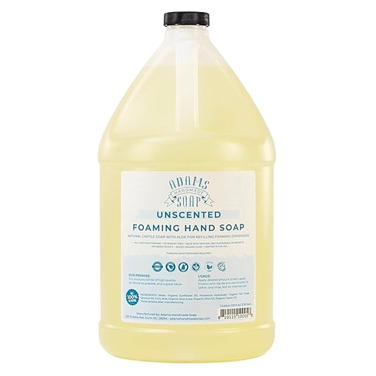 Adams Handmade Soap Thin Castile Foaming Liquid Hand Soap 1 Gallon Refill - Unscented