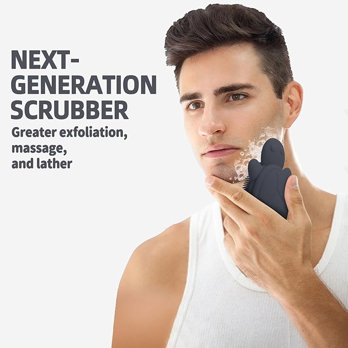 Soft and Gentle Silicone Body Scrubber, Pure Silicone Turtle Shaped Shower Brush Easy to Clean Exfoliating Bath Brush Suitable for Boys and Girls(Wathet)