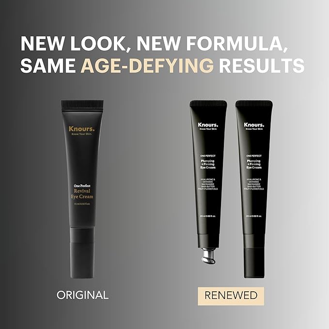 One Perfect Firming + Plumping Eye Cream with Hyaluronic & Ceramide Niacinamide Shea Butter Fruit + Flower Oils for a refreshed, Smooth Look, New & Improved Formula 20ml/0.68 fl. oz.