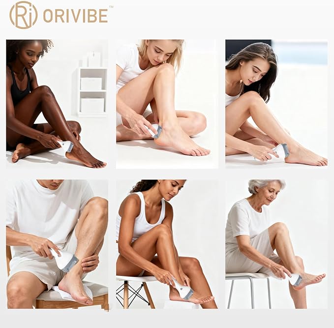 Electric Callus Remover for Feet – 2 Speeds, Fine & Coarse Rollers, USB-C Rechargeable, 60-Min Runtime, Cleaning Brush – Smooth Heels at Home with Foot File for Dead Skin Removal