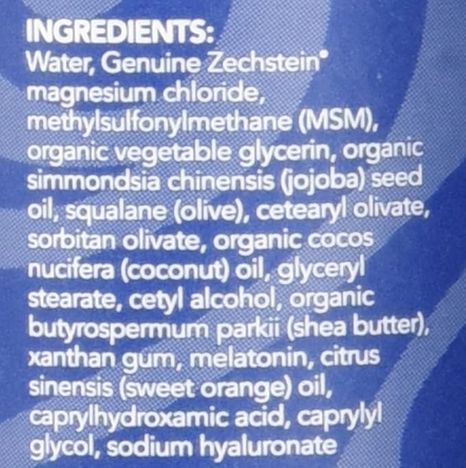 Ancient Minerals Magnesium Lotion Goodnight night cream contains melatonin with magnesium chloride and OptiMSM a topical nighttime moisturizing lotion(2.5oz)