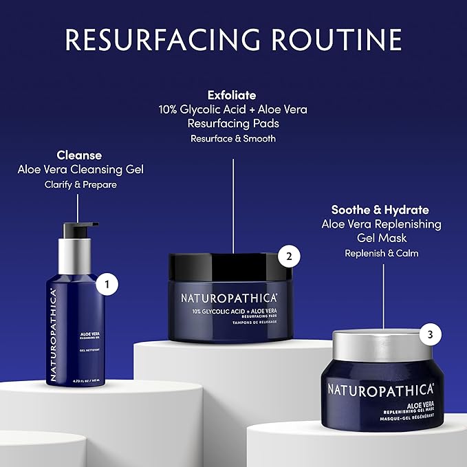 Naturopathica Aloe Vera Cleansing Gel, Facial Cleanser with Aloe Vera and Lavender, Clarifying Face Wash for Men and Women, 4.73 fl oz