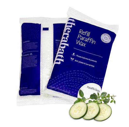 Therabath Paraffin Wax Refill - Thermotherapy - For Hands, Feet, Body - Deeply Hydrates - Made in USA, 6 lb. Cucumber Melon w/ Thyme