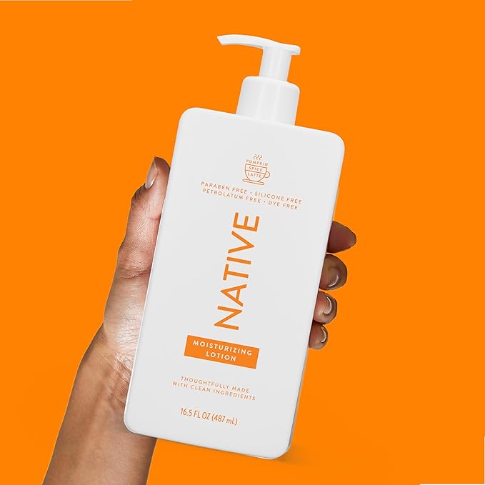 Native Body Lotion with Naturally Derived Ingredients - Pumpkin Spice Latte - Silicone, Paraben, & Dye Free Leaving Skin Soft and Hydrating | Fall Seasonal Scent Bundle, 16.5 oz - 2 Pk