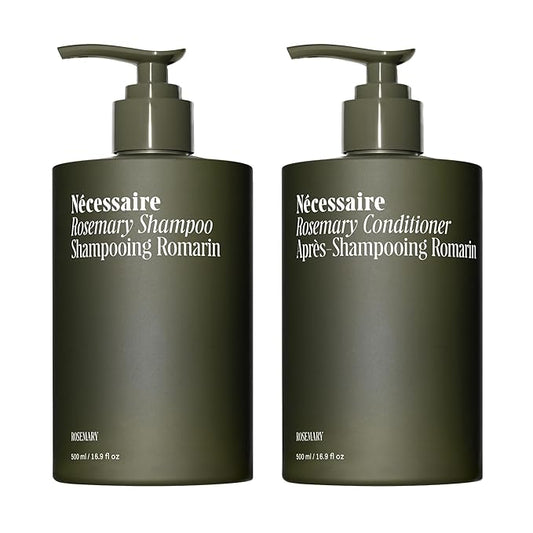 Nécessaire Rosemary Hair Duo - Shampoo and Conditioner Set for Women + Men. Rosemary Oil + Proteins For Stronger Hair. 500 ml / 16.9 fl oz