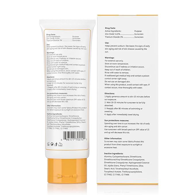 Facial Mineral Sunscreen SPF 40, Non-Tinted, Zinc Oxide & Titanium Dioxide, Lightweight Matte Face Sunscreen for All Skin Types, Oil-Free, 1.75 oz