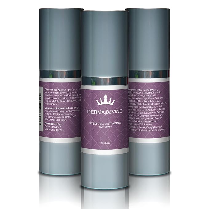 Advanced Anti-Aging Eye Serum- Restore Brightness and Lift- Diminish Wrinkles - Reduce Crow's Feet and Dark Cirlces
