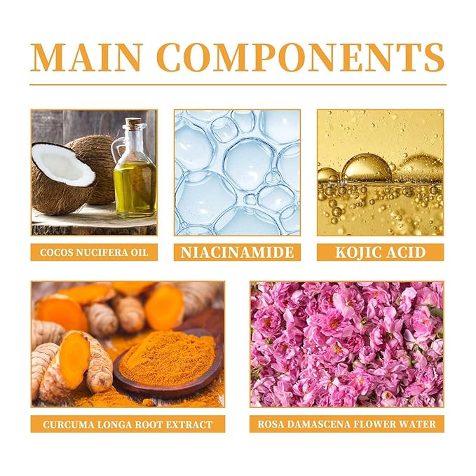 2 Pcs Turmeric Facial Cleanser, Glow Wash Turmeric Face Wash With Brush, Deep Cleansing Exfoliating for Women All Skin.